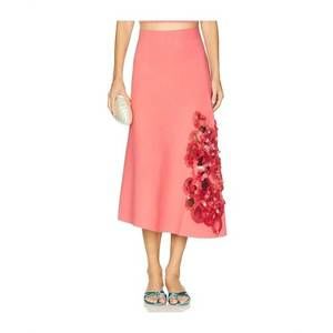 NEW ALEXIS maris sequin midi skirt in pink